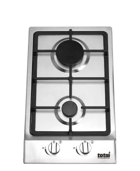 Totai 30cm Gas Hob - Silver