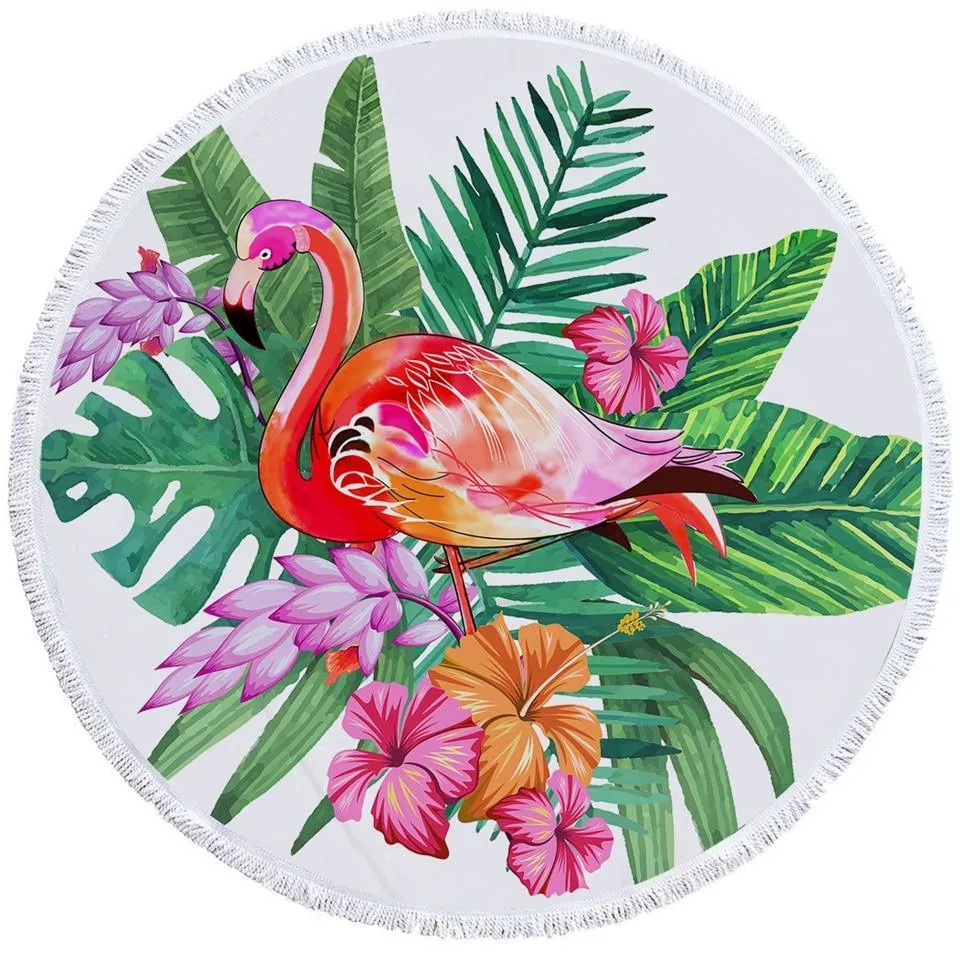 Tropical Flamingo Towel   Backpack