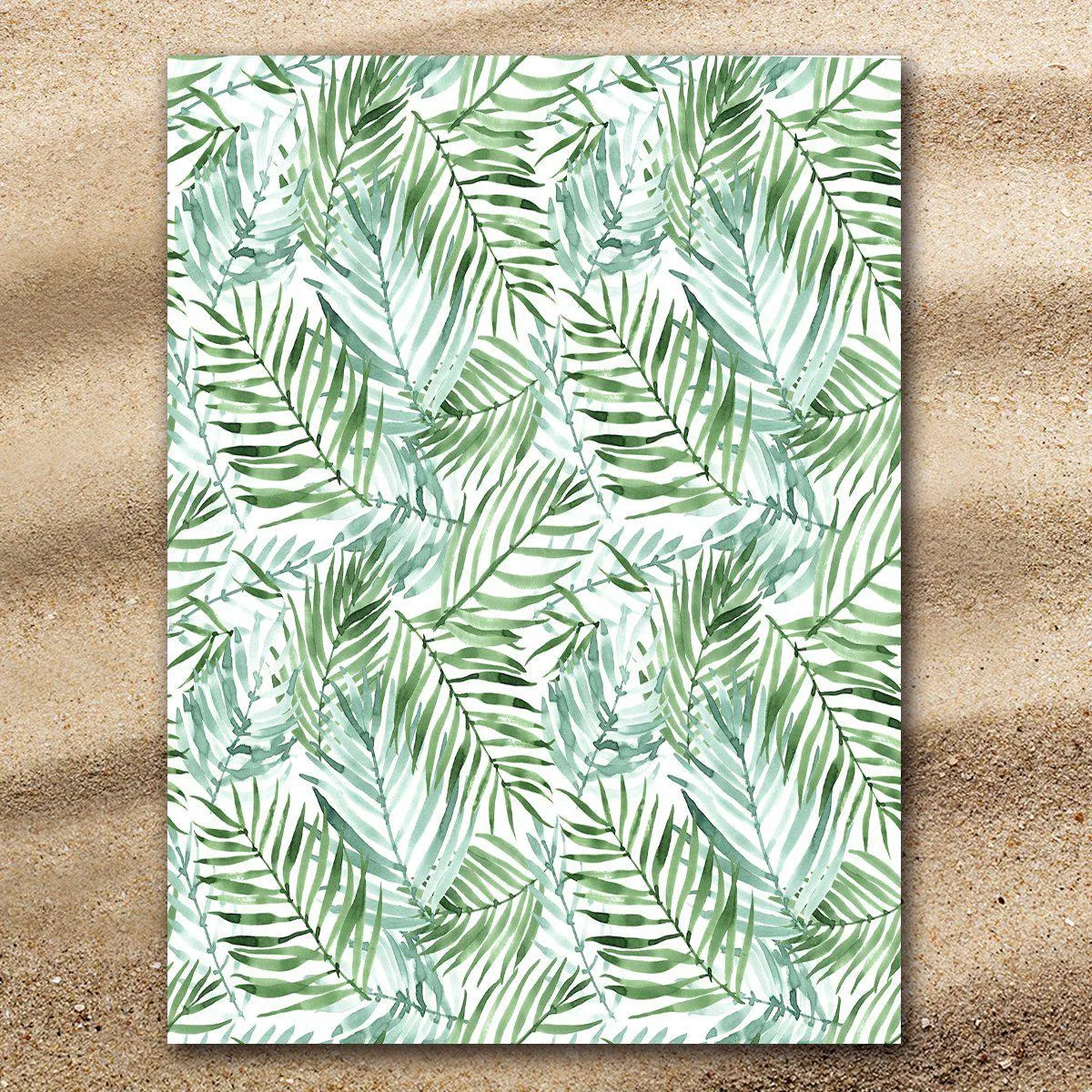 Tropical Palm Leaves Extra Large Towel