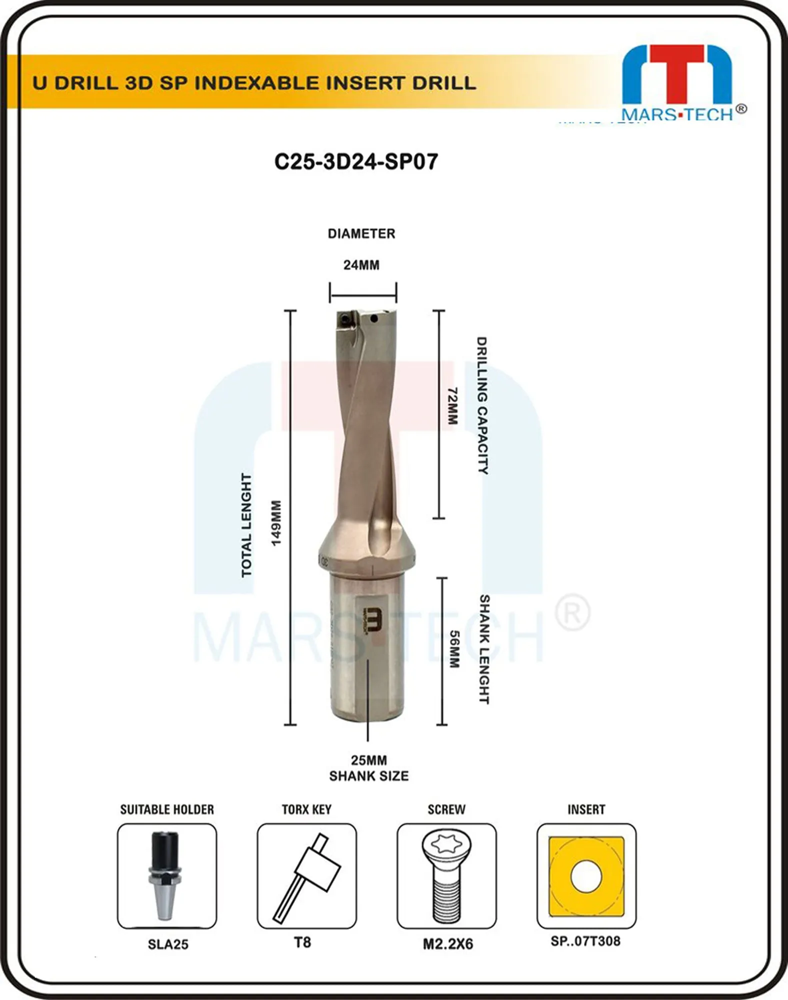 U Drill 24MM