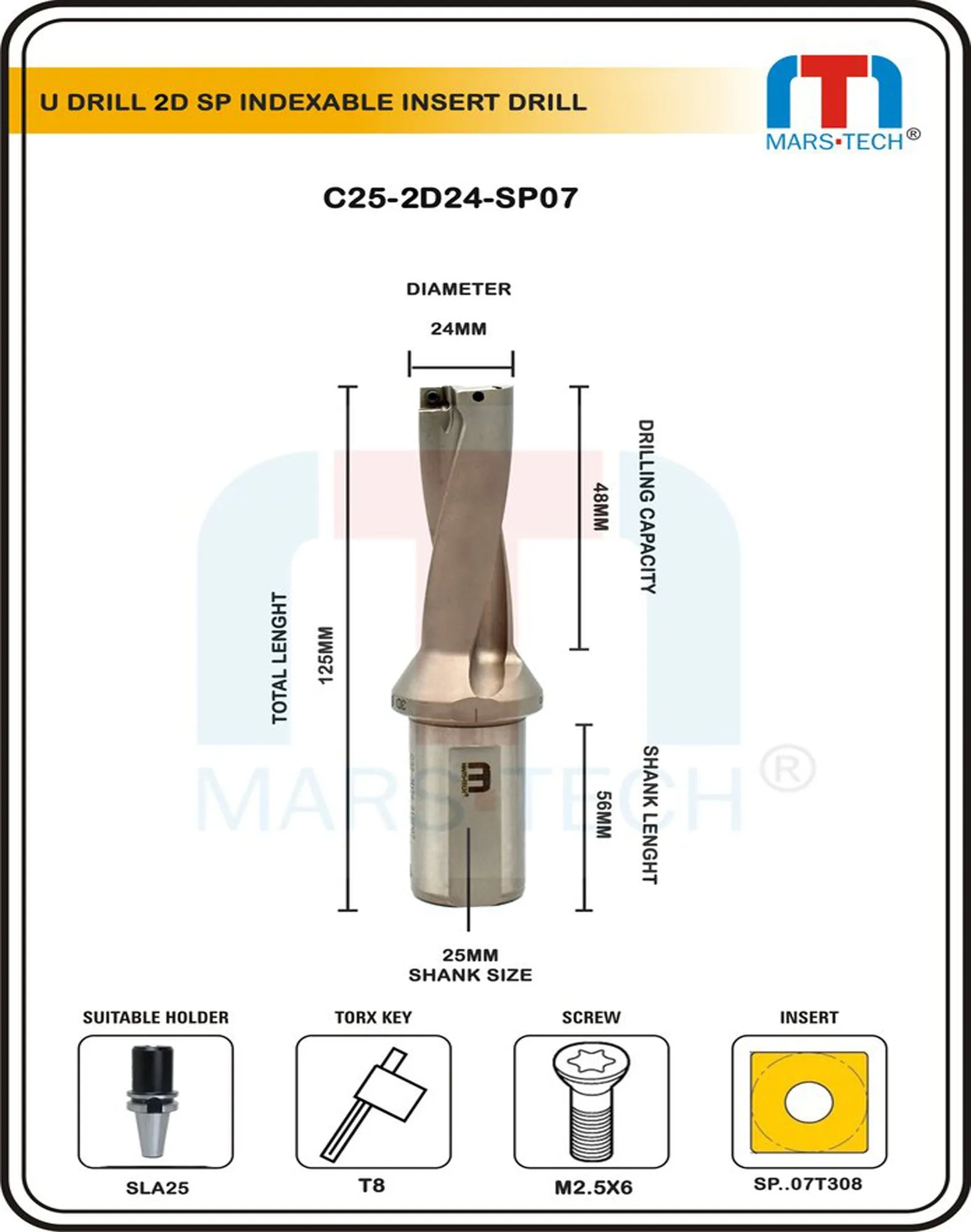 U Drill 24MM