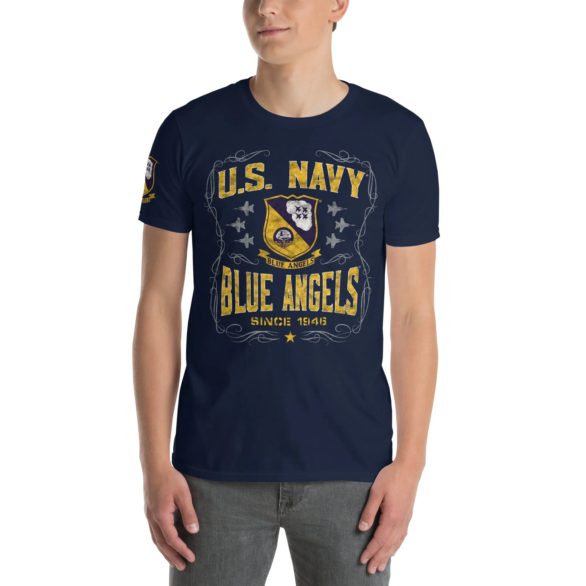 U.S. Navy Blue Angels Filigree T-Shirt