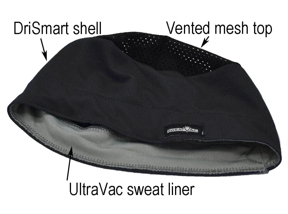 Ventilator Skull Cap - Black Mesh Top