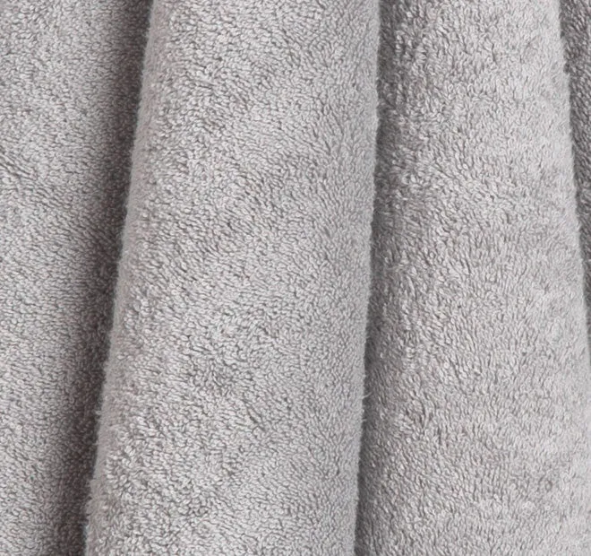 Vida Organic 630GSM Cotton Bath Towel Range Silver