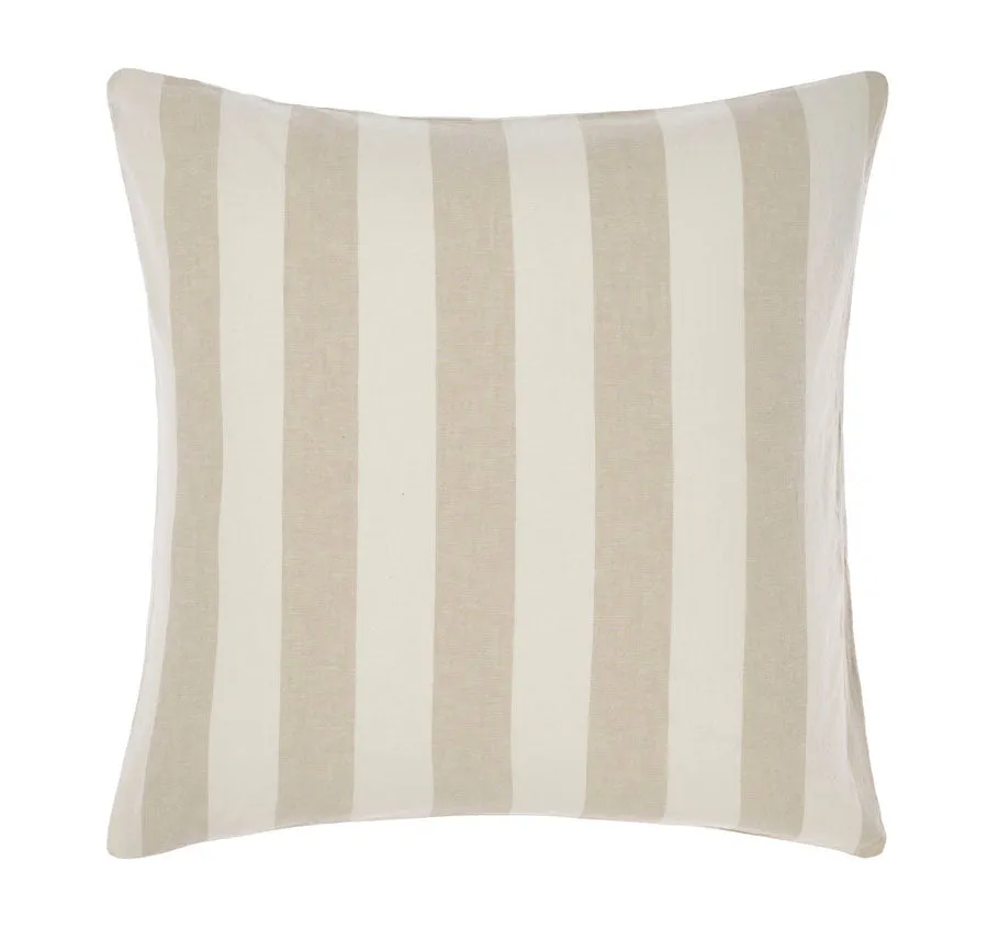 Vintage Stripe European Pillowcase Natural