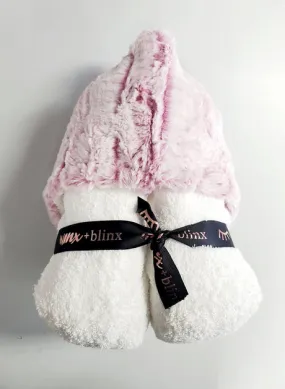 Wave Boa Raspberry Hooded Towel