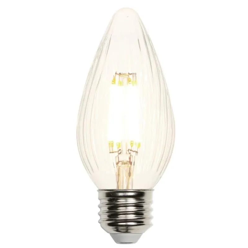 Westinghouse 0319400 5 Watt LED F15 Decorative Dimmable Filament - 2700 Kelvin - Warm White - 470 Lumens - E26-Medium Base - 120 Volt - Card