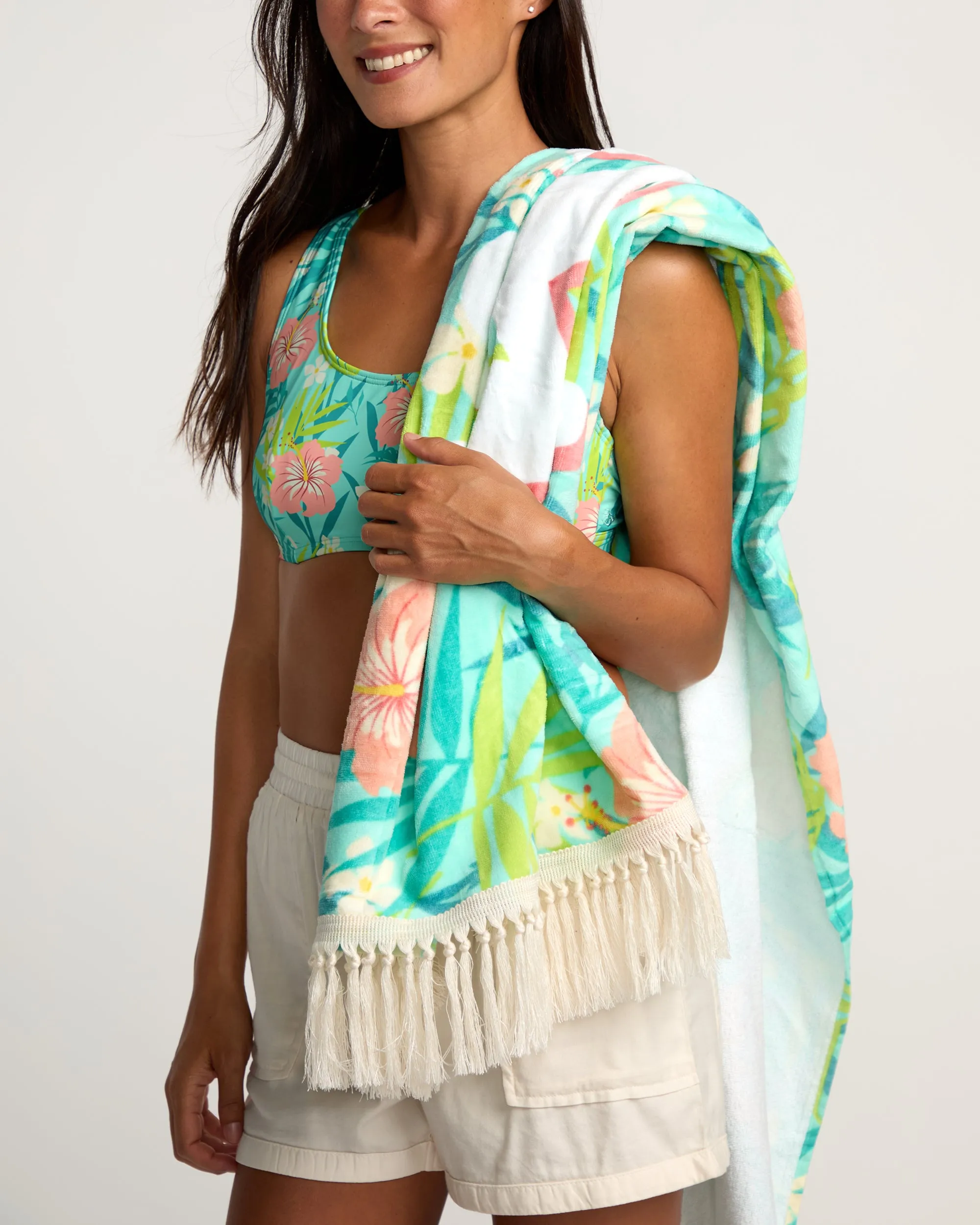 Womens Aloha Tropics Towel - Barrier Reef