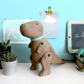 Wood Effect Cute T-Rex Light