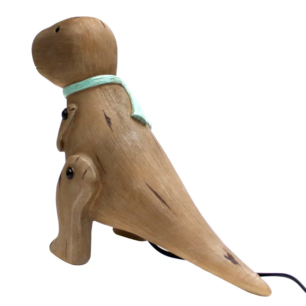 Wood Effect Cute T-Rex Light