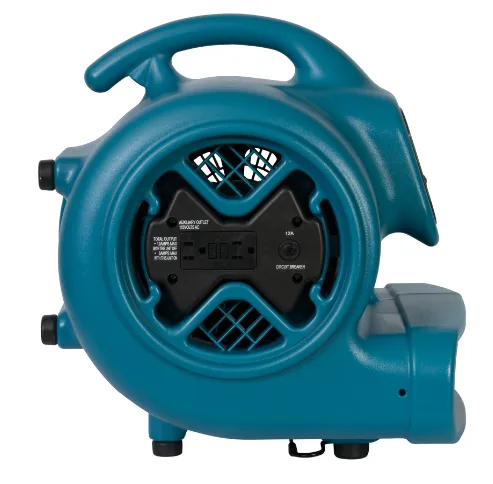 XPOWER P-600A 1/3 HP Large Industrial Floor Fan, Air Mover with Build-in Power Outlets